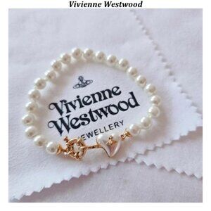 Vivienne Westwood metal silver pink Ismeme logo alligator hair clip set of 2